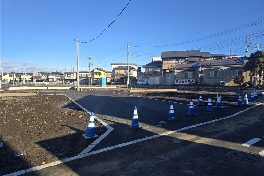 宇都宮市駒生町の宅地造成 完成